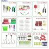 Fishing Lure Set 18/21/59/142pcs Mixed VIB Lure Kit Soft Lure Minnow Popper Hooks All Fishing Accessory Fresh Water