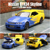 1/32 Nissan Skyline GTR R35 Nismo GT3 Racing Toy Car Model For Children RMZ CiTY Diecast Alloy Miniature Sound Light Collection