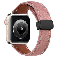 Apple Watch Leather Band - Premium Stylish Strap with Buckle