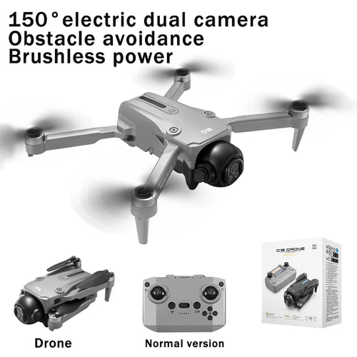 2025 New D18 Drone with 8K HD 150° Electric dual camera Angle Obstacle Avoidance Foldable Quadcopter for Aerial Photography Toy