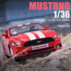 1:36 Ford Mustang GT Alloy Sports Car Model Diecasts Металеві іграшкові транспортні засоби Модель автомобіля High Simulation Дитячі іграшки Подарункова колекція