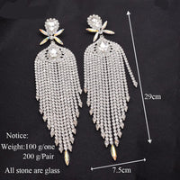 Rhinestone Sunburst Headpiece & Earring Set