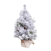 30/40/50/60cm Desktop Christmas Tree Snow Flocked Xmas Tree Holiday Home Decoration Mini Xmas Tree Ornaments New Year Navidad