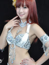 The Stardust Oasis Sirena – Sequined & Beaded Push-Up Belly Dance Bra Top
