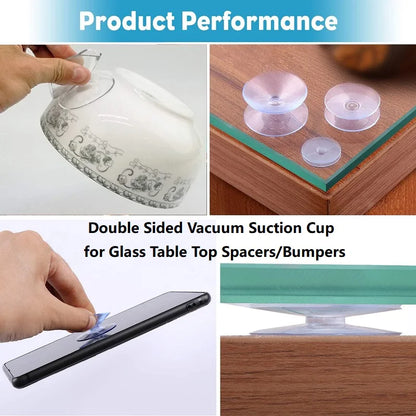 20/30/40mm Double Sided Suction Cup Vacuum Double-sided Sucker for Glass Table Top Non-slip Bumpers Spacers Window Suction Cups