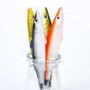 QX2B 6 Pack Pens Fishing Party Ballpoint Pen Fishing Pen Fish Shaped Pen Gift Creative Stationery Office Supplies