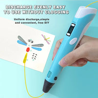 3D Printing Pen for Kids - USB DIY Drawing with 9M PLA Filament