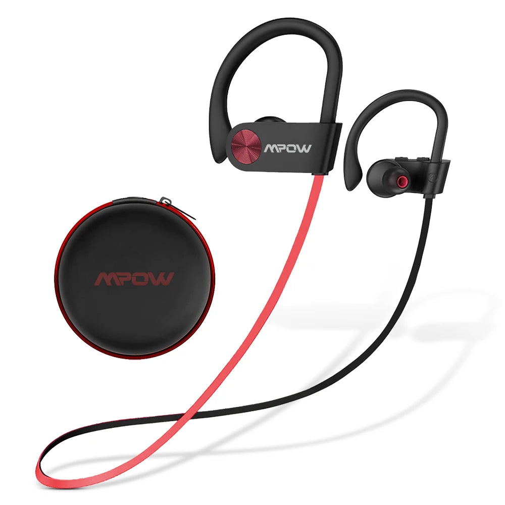 Mpow Flame IPX7 Waterproof Bluetooth Headphones V5.3 Earphone with CVC6.0 Noise Canceling Mic HiFi Stereo Wireless Sport Earbuds