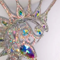 Luxury Peacock Rhinestone Statement Crown – Oversized Crystal Headpiece & Show-Stopping Hair Jewelry for Fashion Shows, Galas & Festivals