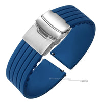 Amazfit Silicone Watch Strap with Deployment Buckle - Replacement Band