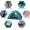 Outdoor Pop Up Tent Water-resistant Portable Instant Camping Tent for 1-2 People Family Tent for Camping, Hiking, Backpacking