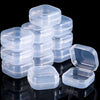 Mini Small Boxes Square Transparent Plastic Box Jewelry Storage Case Finishing Container Packaging Storage Box For Earrings