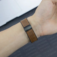 Garmin Soft Leather Band - Magnetic Buckle QuickFit Design