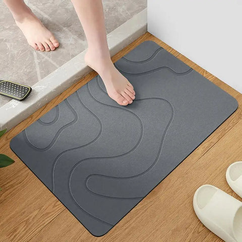 Diatomite Stone Bath Mat Non-slip Bathroom Rug Water Absorption Quick Drying Bathtub Floor Mats Shower Room Entrance Doormat