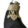 Rhinestone Glass Pendant Necklace & Earring Set