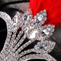 Carnival Feather Masquerade Jewelry Mask