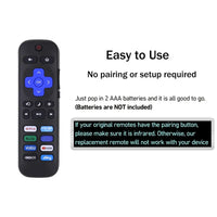 Universal Remote Control for Roku Series TV NETFLIX HD XD XS Streaming Player with Vudu Pandora Youtube Keys Infrared Controller EzBuyCo