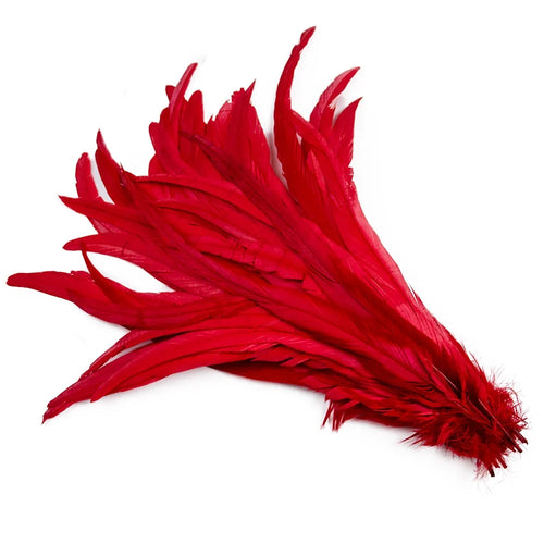 100PCS Natural Rooster Tail Feathers (25-40CM)