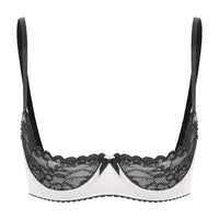 Lace Underwire Half-Cup Balconette Bra