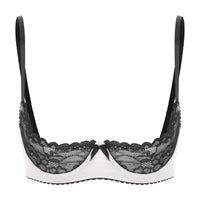 Lace Underwire Half-Cup Balconette Bra