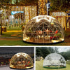 Garden Dome Igloo, 12 *7.2 ft PVC Dome Tents with 2 *10m Light Strings,Weatherproof Greenhouse Garden Bubble Tent,Outdoor Igloo