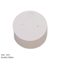 100pcs Cardboard Earring Display Card Paperboard Jewelry Label Hanging for Entrepreneurship Selling Small Businesses Packaging