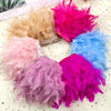 Multicolor Turkey Feather Trim Fringe Fluffy Ribbon
