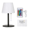 RGB Table Lamp Colorful Desk Light with Remote Controller Pull Chain Switch Bedside Lamp Reading Lamp USB Rechargeable