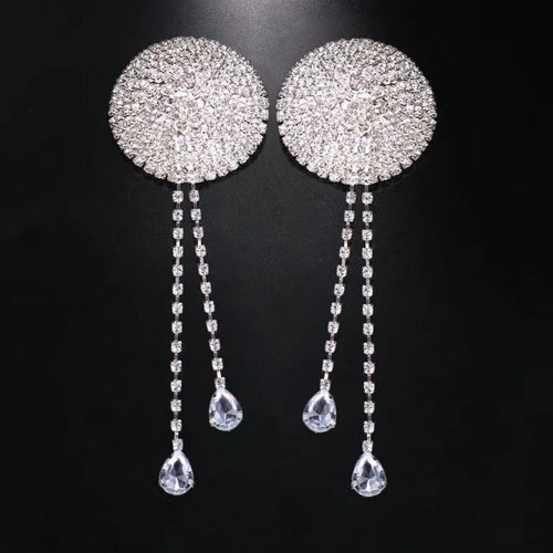 Luxury Crystal Pendant Body Jewelry – Shimmering Rhinestone Charm Set & Exotic Accents for Raves, Festivals & Fine Lingerie