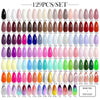 LILYCUTE 125/66/60PCS Colorful Gel Nail Polish Set Glitter Gel Varnish Nail Semi Permanent UV Gel Soak Off Nail Art Manicure Kit