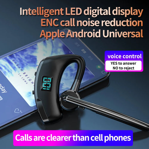 Hot Sell V8S/V9S Earphone Bluetooth 5.0 Business Handsfree Wireless Headphone Stereo Waterproof Sports Earbuds Haedset With Mic