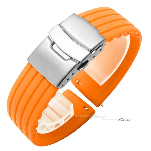 Amazfit Silicone Watch Strap with Deployment Buckle - Replacement Band