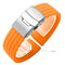 orange / 22mm / steel buckle