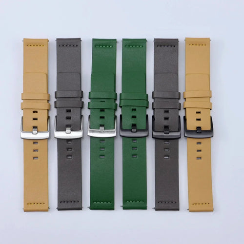 Motorola Moto Watch Bands - Quick Release Leather Smartwatch Straps