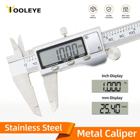 Metal Caliper Digital Pachometer Professional Vernier Caliber Measuring Tools Woodworking Thickness Gauge Depth Electronic Ruler