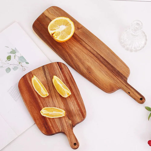 High Quality Kitchen Wooden Chopping Blocks Beech Cutting Board Pizza Bread Fruit Sushi Tray Hangable Screative Kitchen Tool