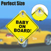 2PCS Baby On Board Signs with Suction Cups, 5