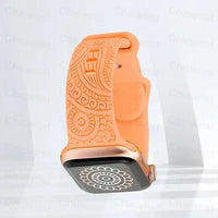 Apple Watch Silicone Strap - Stylish, Engraved Design