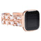 rose gold - white leather / for Fitbit Versa 4