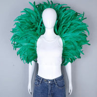 Festival Carnival Feather Shoulder Shawl