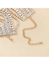 Multi Layered Rhinestone Chain Choker Necklace