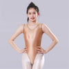 Backless High-Cut Sheer Oil Glossy Bodysuit Satin Smooth Leotard