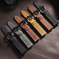 OnePlus Watch Band Quick Release Leather Strap Vintage Brown Wristband