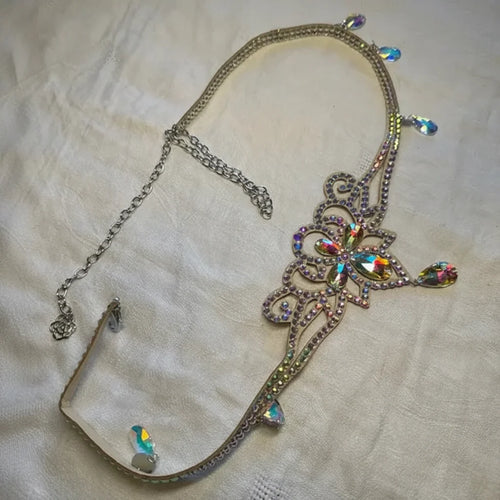 Sparkly Rhinestone Belly Dance Waist Chain Body Jewelry Belt