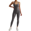 Bodycon Jumpsuit Women Full Seasons Casual Fitness Sporty Playsuit Sleeveless Slim Activewear All In One Jumpsuit Clothing Lady