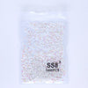 SS6-SS30 Mocha Shimmer White Glass Flatback Non-hotfix Rhinestones
