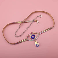 Sparkly Layered Rhinestone & Pearl Belly Dance Waist Chain Belt