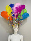 The Stardust Luminary Crown – Lavender & Multi-Tone Samba Carnival Headdress