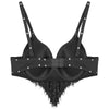 The Stardust Oasis Sirena – Sequined Tassel & Rhinestone Push-Up Belly Dance Bra Top