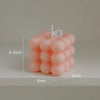 Ins Style Bubble Cube Candle Handmade Scented Candle Aromatherapy Soy Wax Candle Wedding Birthday Candles Party Home Decoration